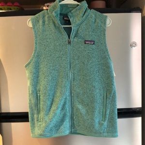Mint/Teal Patagonia zip vest - like new